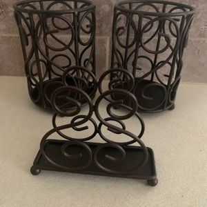Crate & Barrel Utensil + Napkin Holders
